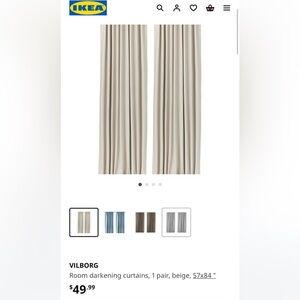 Vilborg IKEA curtains